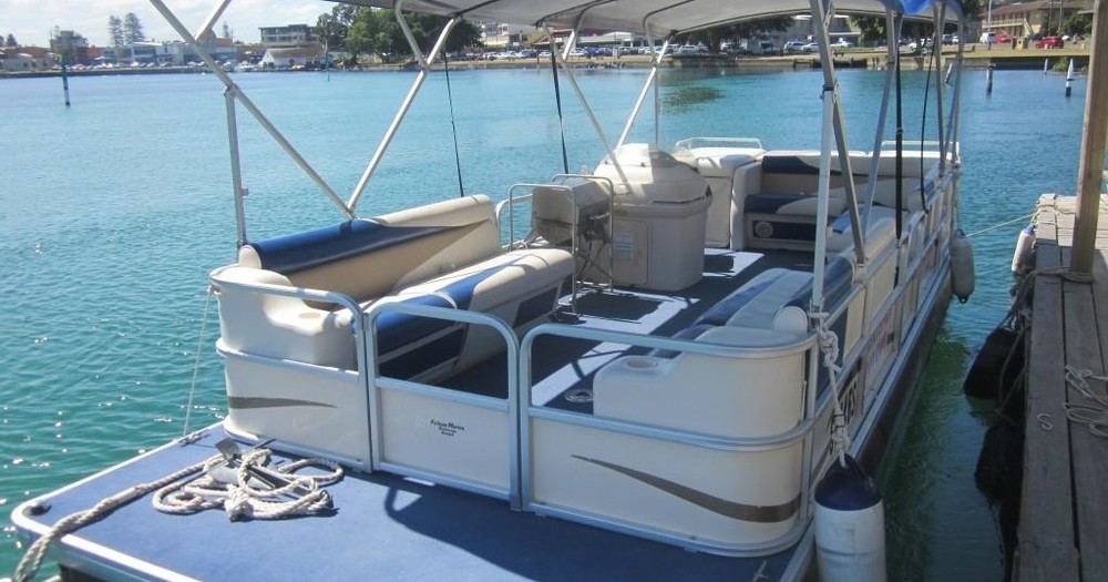 Blue XL Luxury BBQ Party Boat on Wallis Lake, Forster NSW