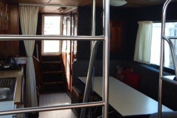 spacious inside houseboat - ready to hire in Forster NSW