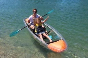 Transparent Double Kayak Rental - book today Forster NSW