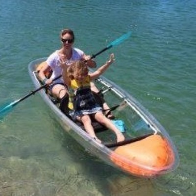 Transparent Double Kayak Rental - book today Forster NSW