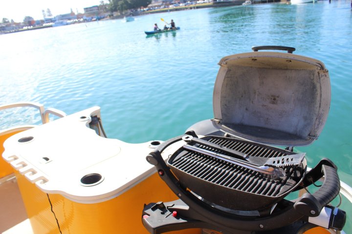 BBQ party boat - Book today with Forster Luxury houseboats NSW